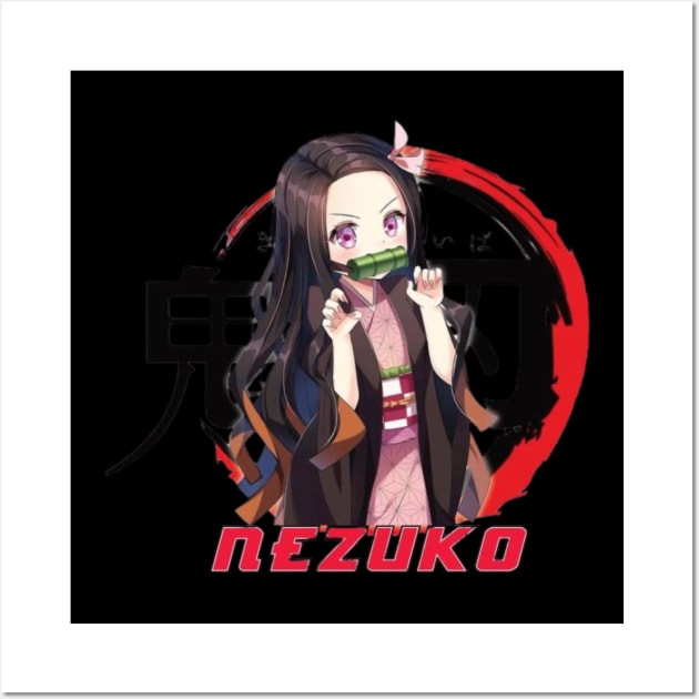 Cute nezuko Wall Art by travisbrown